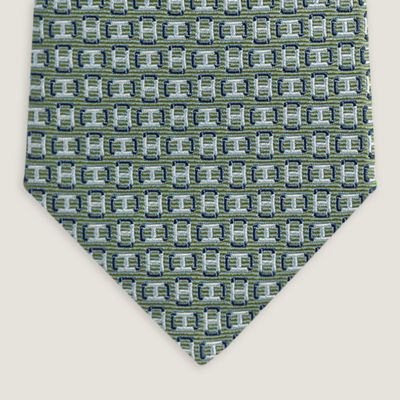 HERMES グリーン サッカー柄 ネクタイ HERMES グリーン サッカー柄 ネクタイ エルメス HERMES ネクタイ